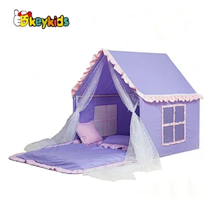 Luxurious Indoor Play House Tent Canvas Playhouse for Girls W08L116