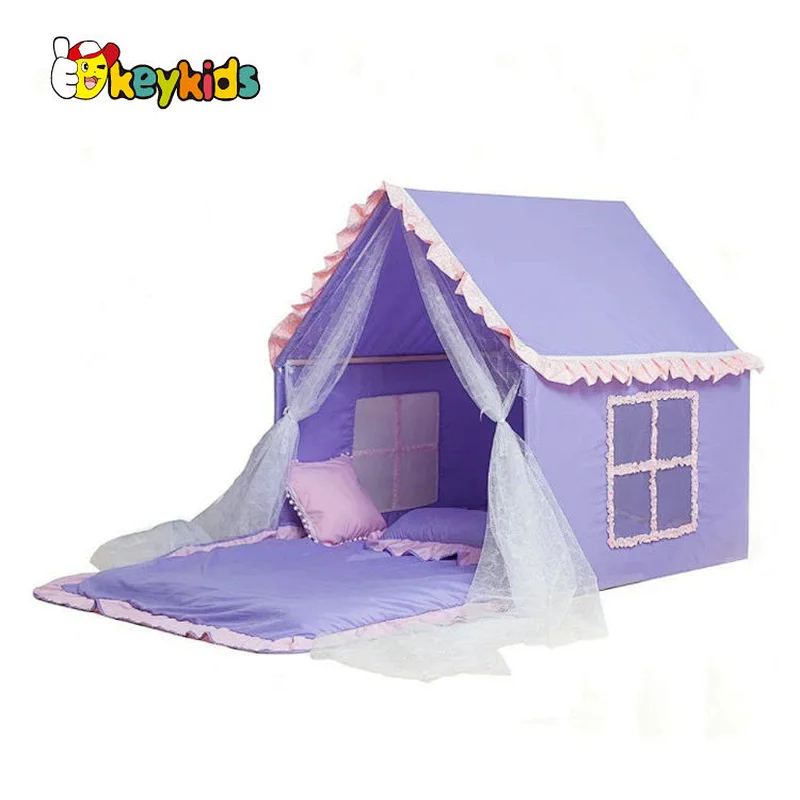 Luxurious Indoor Play House Tent Canvas Playhouse for Girls W08L116