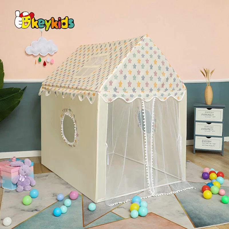 Kidsroom hanging bedding half canopy corner teepee for kids W08L104