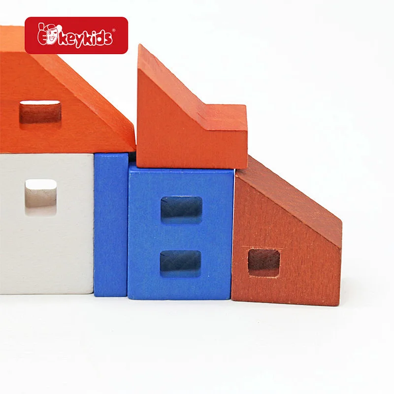 Educational Construction Stacking Toy Wooden Building Blocks Set For Kids W13A297