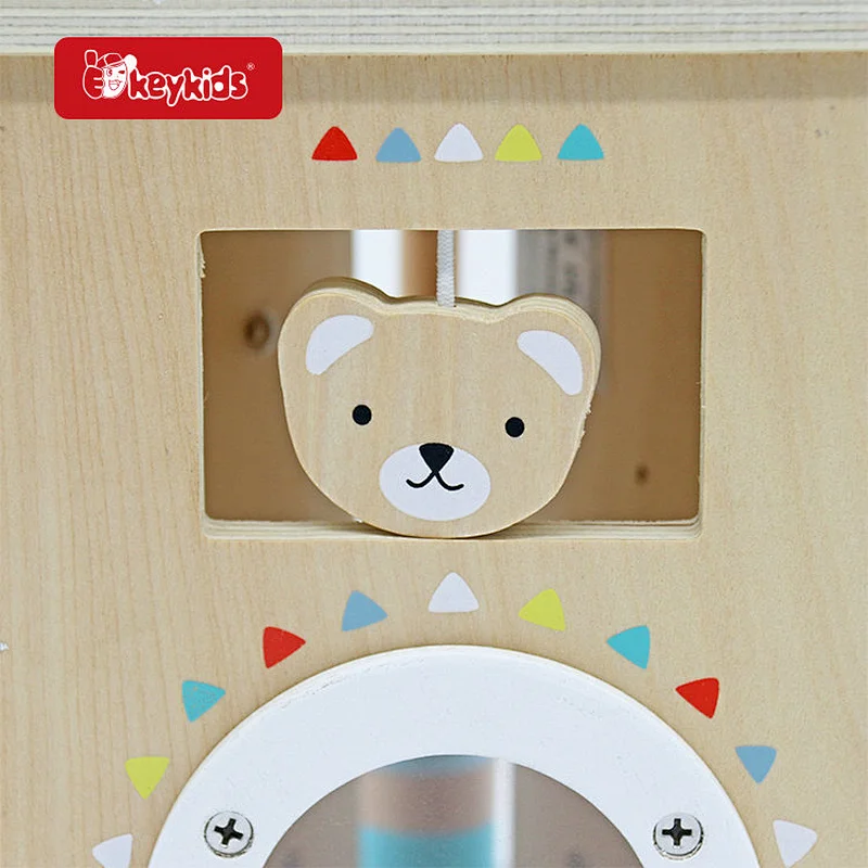 Multifunctional Learning Toy Musical Wooden Activity Triangle For Kids W12D492