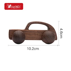 Hot Selling Educational Sensory Mini Wooden Teething Car Toy For Kids W04A611