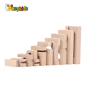 Montessori educational wooden stacking number block for kids W13D401