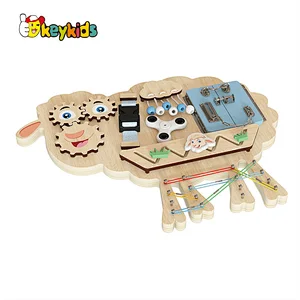 Handmade montessori toddler wooden activity board toys for early learning W12D438