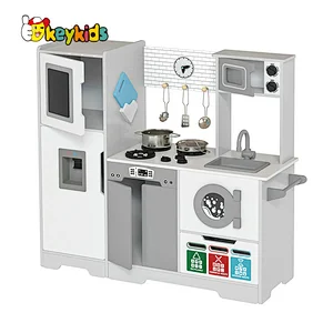Eco-friendly Non-Toxic educational pretend play wooden toy kitchen set for kids W10C761