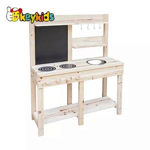 Top fashion outdoor play wooden mud kitchen toy for children W10C769