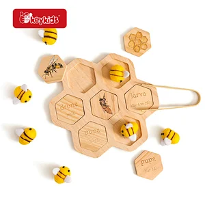 Early Learning Food Grade Teething Silicone Wooden Stacking Blocks For Kids W12D498