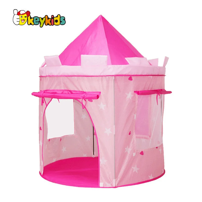 Portable foldable princess play tent house for girls W08L130