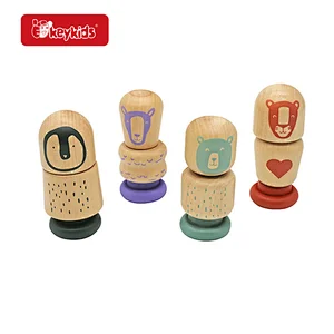 Intelligence Assembly Building Blocks Wooden Nut Combination Toy For Kids W03C056