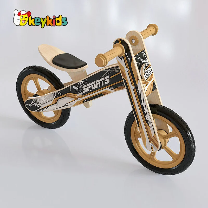 Factory wholesale kids balance training wooden push bike for 2 year old W16C343