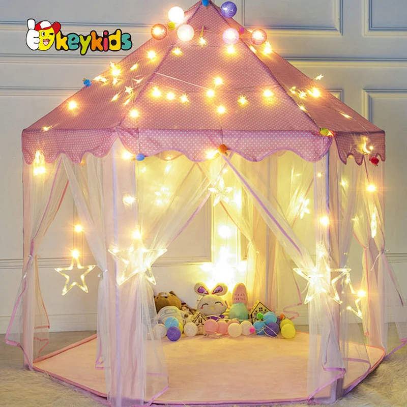 Large pink blue kids play tent house set for Indoor and Outdoor W08L124