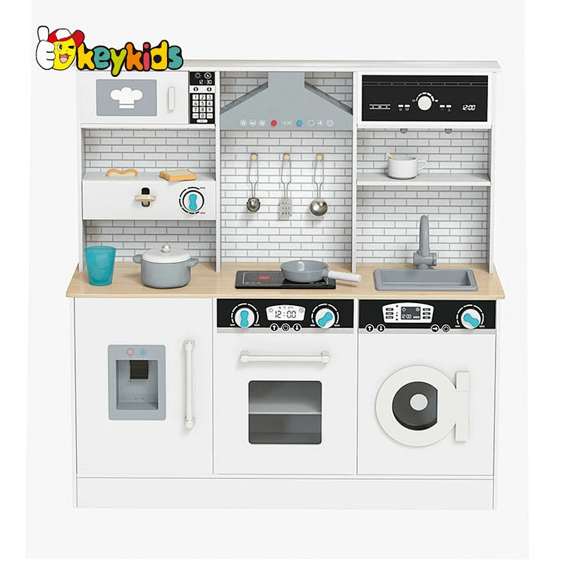 New Released Cooking Pretend Play Wooden Kitchen Set Toy For Kids W10C751