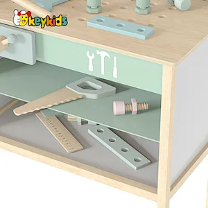 Hot Sale Pretend Play Simulation Workbench Wooden Tool Set Toys For Kids W03D217