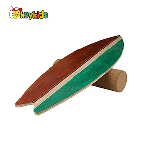 Factory directly custom balance board wooden stand up paddle with roller W01F087