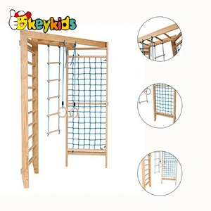 Gymnastics playground wood stall bars swedish ladder gym for children W01D170