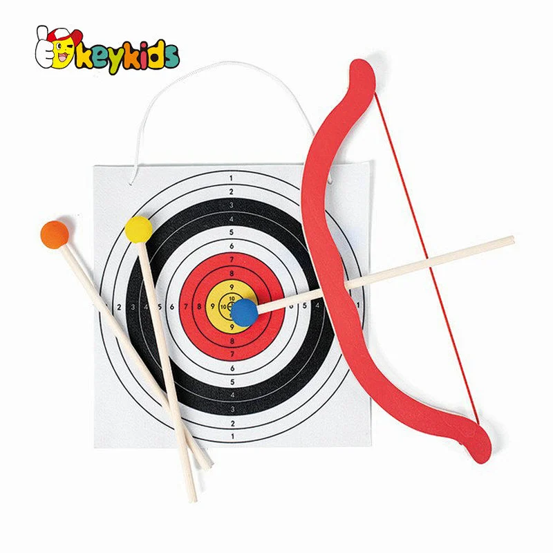 Shooting Game Bow and Arrow Toy Wooden Archery Toy Set for Kids W01C014