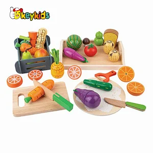 New arrive pretend play interactive wooden toy ice cream store for kids W10A177