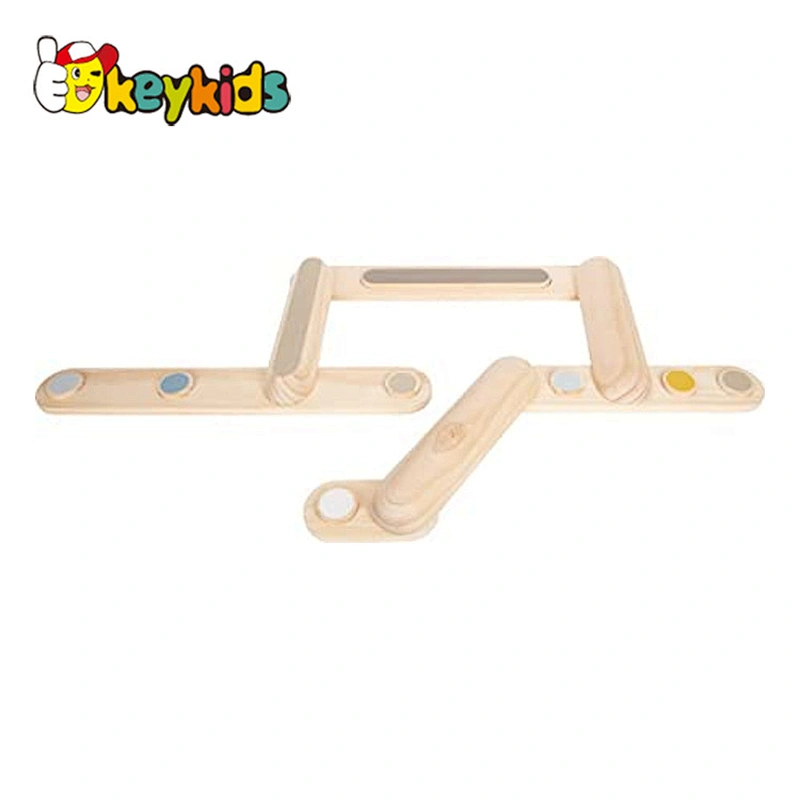 Montessori home obstacle course wood gymnastics balance beam for kids W01F064
