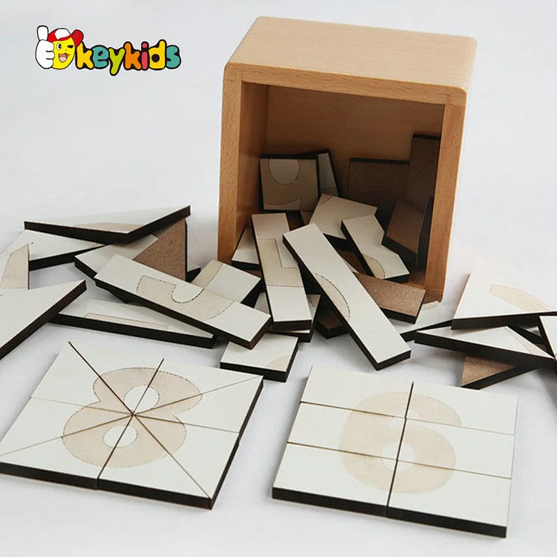 New creative Montessori puzzle Geometric shape number segmentation jigsaw puzzle for kids W12E181