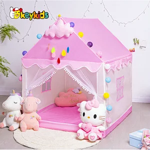 Luxurious Indoor Play House Tent Canvas Playhouse for Girls W08L116