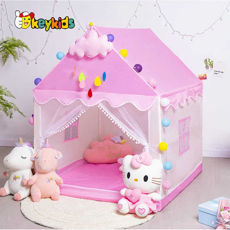 Luxurious Indoor Play House Tent Canvas Playhouse for Girls W08L116