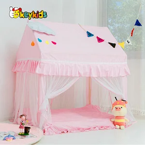 Kids play tent large indoor outdoor pink blue princess playhouse tent for children W08L109