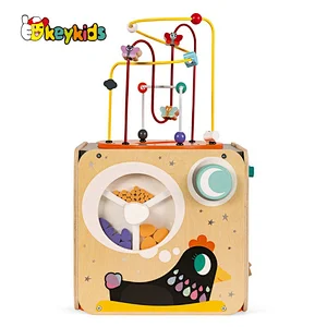 Customize Montessori Educational Sensory Toys Wooden Activity Cube For Kids W11B308