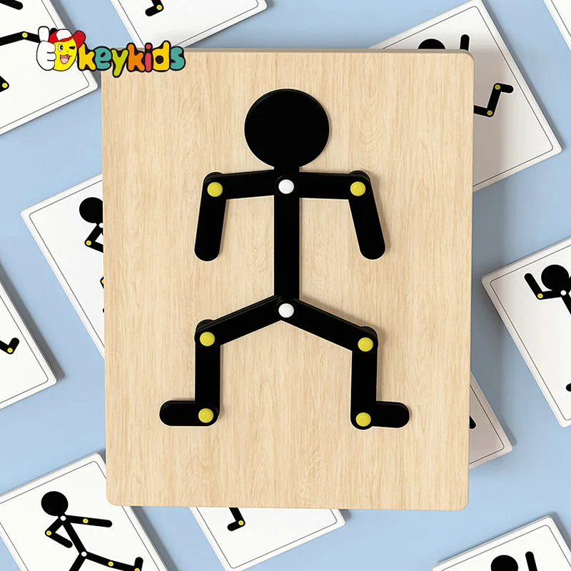 Montessori diy wooden man puzzle game for 3Y+ W14D288