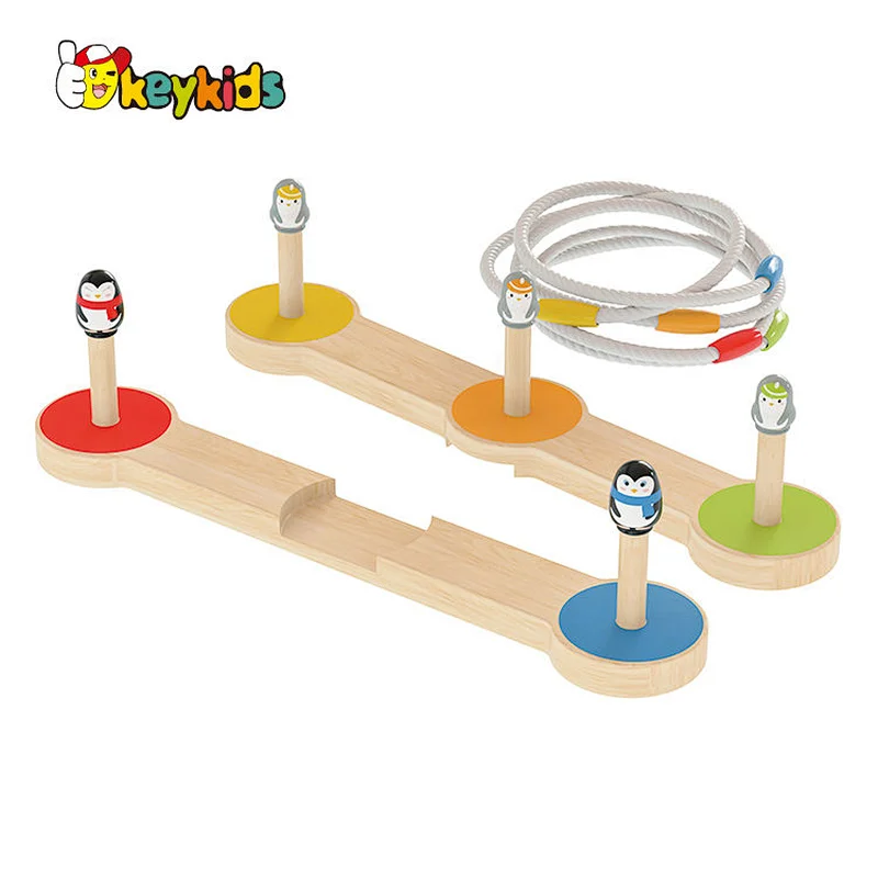 Wholesale Outdoor Throwing Toy Wooden Ring Toss Game For Children W01A477