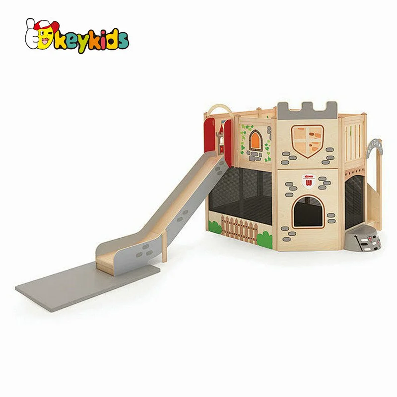 High quality Montessori climbing wood play structure for children W01D254