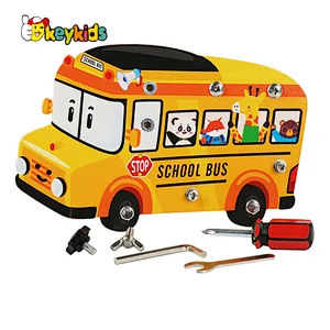 New educational learning screw wooden montessori tool board for kids W12D454