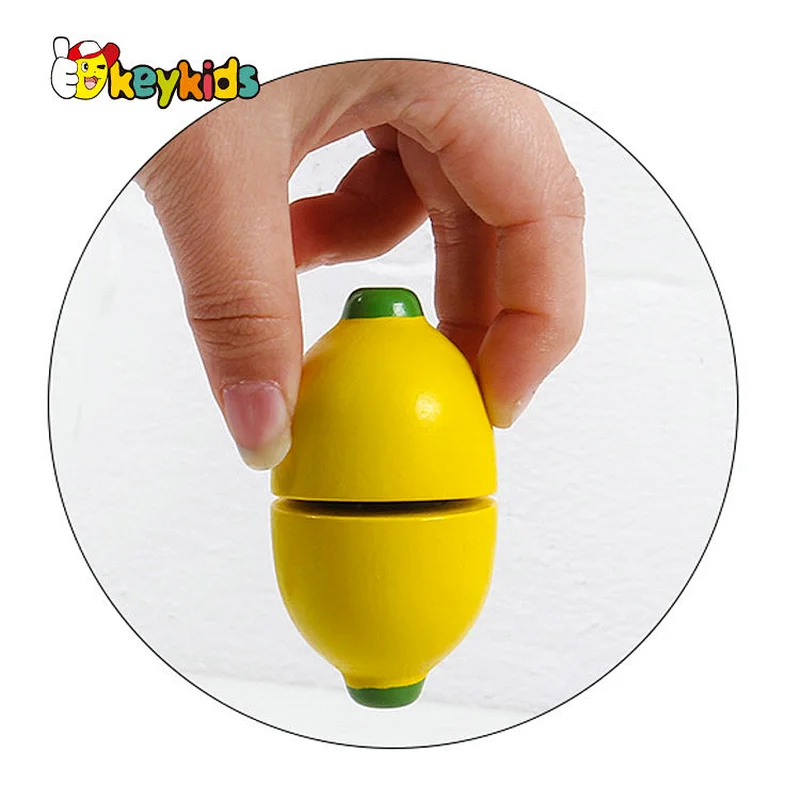 New arrivals role play simulation wooden cutting food toys for kids W10B457