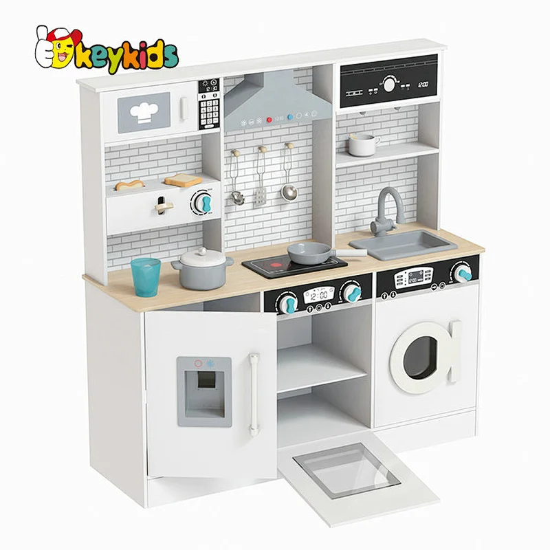 New Released Cooking Pretend Play Wooden Kitchen Set Toy For Kids W10C751