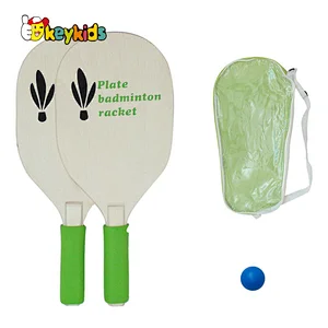Customized lightweight non-slip wooden pickleball paddle set for indoor outdoor W01C004