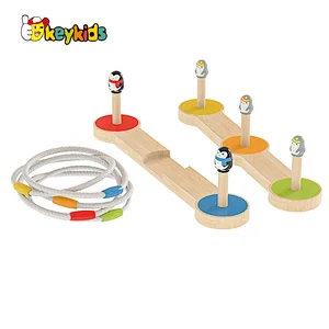 Wholesale Outdoor Throwing Toy Wooden Ring Toss Game For Children W01A477