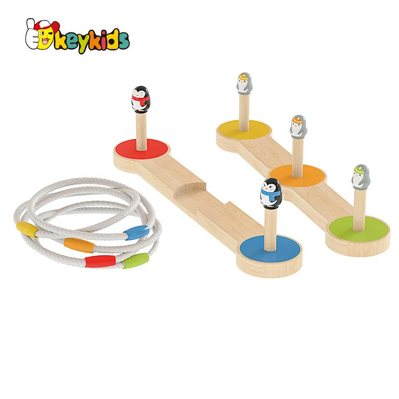 Wholesale Outdoor Throwing Toy Wooden Ring Toss Game For Children W01A477