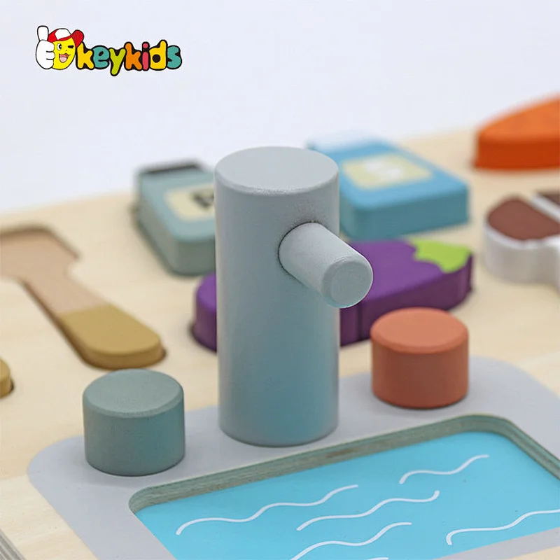 Newest 15PCS simulation food cutting stove top pretend play toys with board W10B465