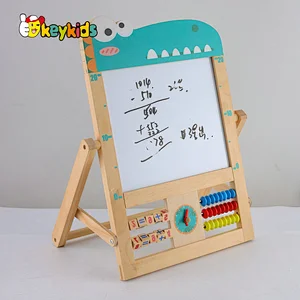 Educational drawing board wooden magnetic alphabet board for kids W12B231
