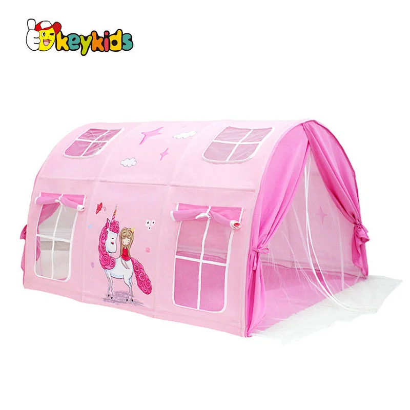 Portable foldable princess play tent house for girls W08L130