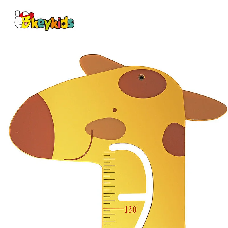 Educational wall measurement wooden ruler height chart for kids W12D422