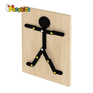 Montessori diy wooden man puzzle game for 3Y+ W14D288