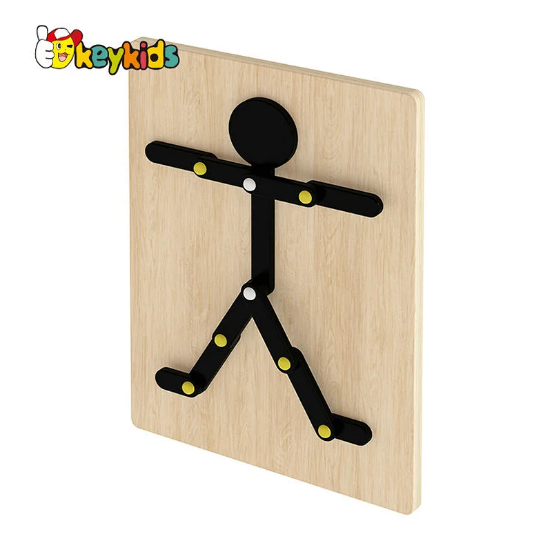 Montessori diy wooden man puzzle game for 3Y+ W14D288