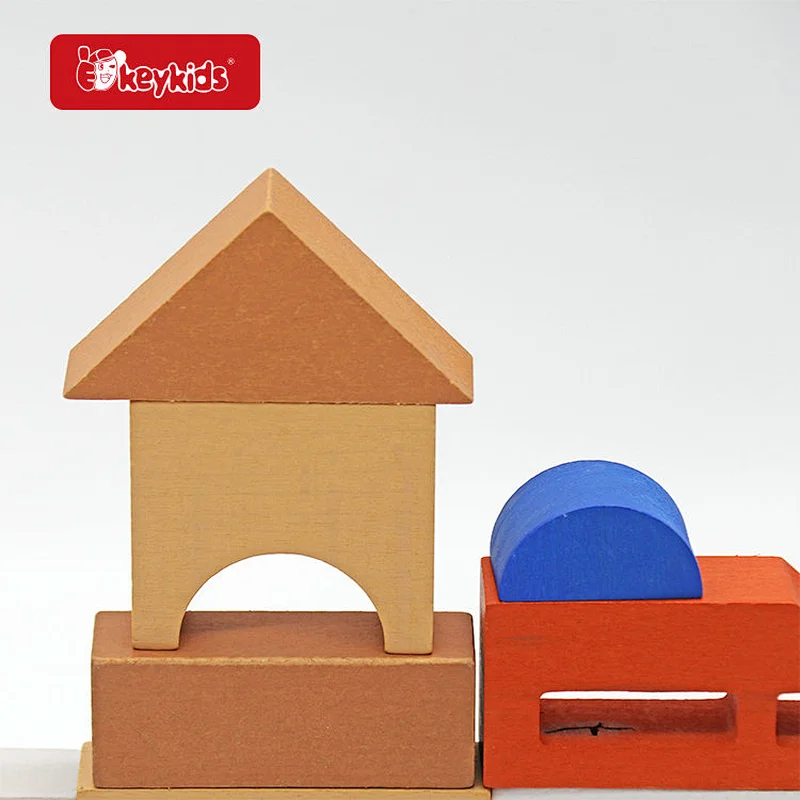 Educational Construction Stacking Toy Wooden Building Blocks Set For Kids W13A297