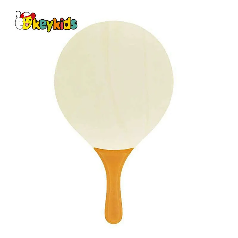 Customized Usapa approved non-slip wooden badminton paddle with balls W01C013