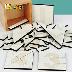 New creative Montessori puzzle Geometric shape number segmentation jigsaw puzzle for kids W12E181