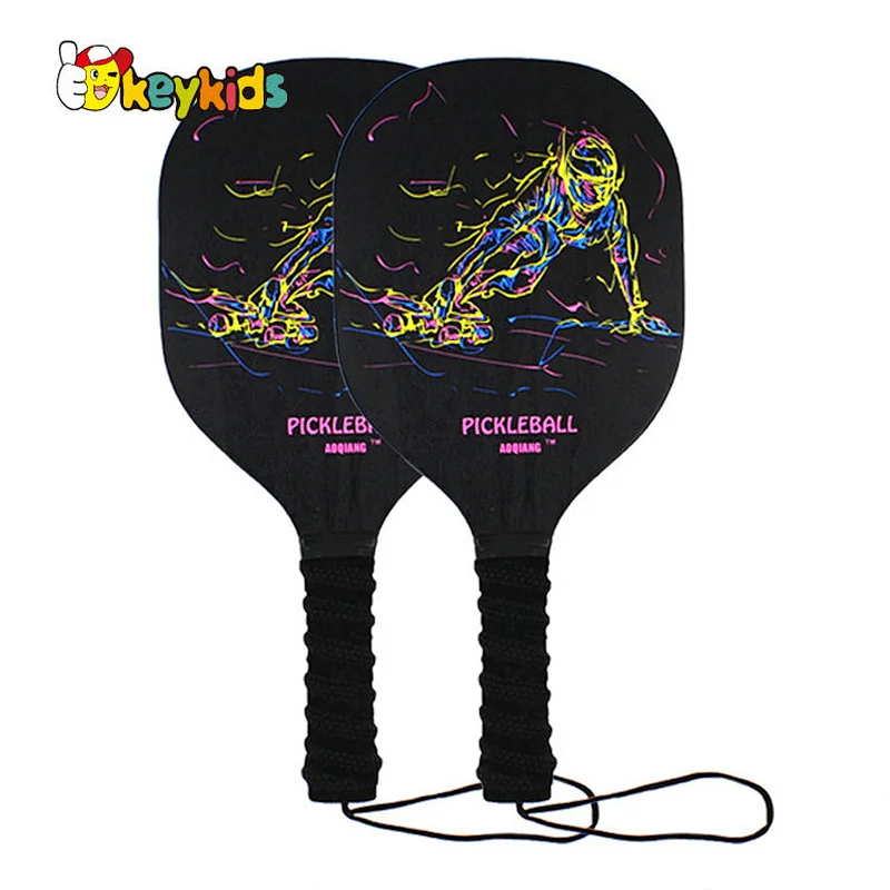 Customized Usapa approved non-slip wooden pickleball sets for with badminton W01C006