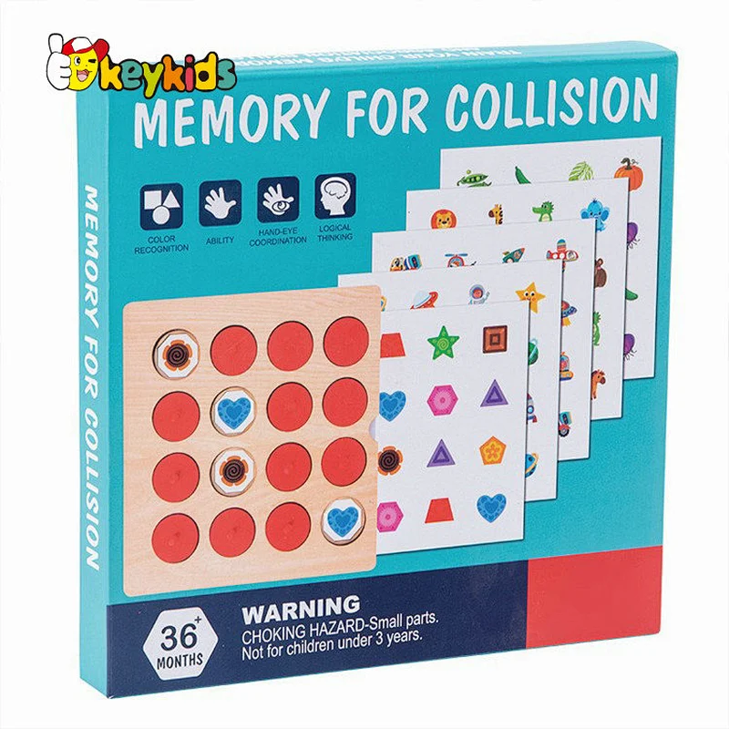Customize educational play wooden memory game toys for kids W12E180