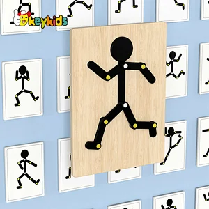 Montessori diy wooden man puzzle game for 3Y+ W14D288