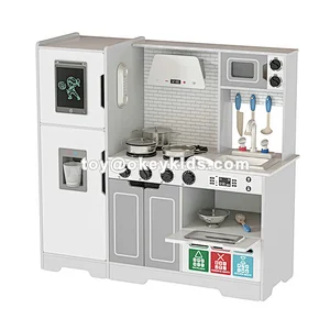 Luxury Style Kids Pretend Play Mini Wooden Kitchen Toy For Wholesale W10C784