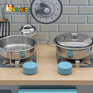 New arrived pretend play cooking stove wooden cooker toy for kids W10D618